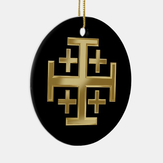 Christelijk kruisje keramisch ornament (Rechts)