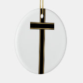 Christelijk kruisje keramisch ornament (Rechts)