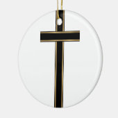 Christelijk kruisje keramisch ornament (Links)