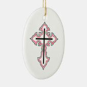 Christelijk kruisje keramisch ornament (Rechts)