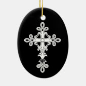 Christelijk kruisje keramisch ornament (Achterkant)