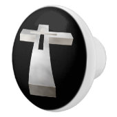 Christelijk kruisje keramische knop (Rechts)