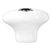 Christelijk kruisje keramische knop (Zijkant)