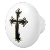 Christelijk kruisje keramische knop (Rechts)