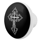 Christelijk kruisje keramische knop (Rechts)