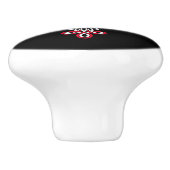 Christelijk kruisje keramische knop (Zijkant)