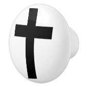 Christelijk kruisje keramische knop (Rechts)