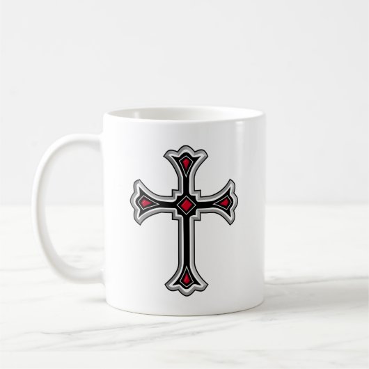 Christelijk kruisje koffiemok (Links)