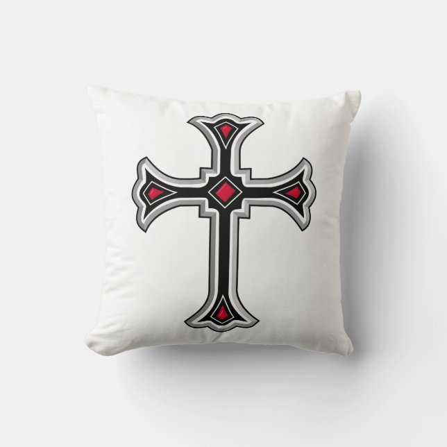 Christelijk kruisje kussen (Voorkant)