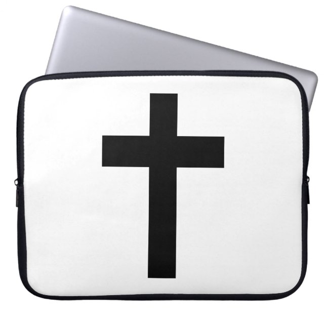 Christelijk kruisje laptop sleeve (Voorkant)