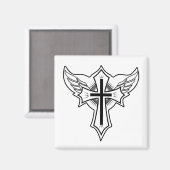 Christelijk kruisje magneet (Voorkant / Achterkant)