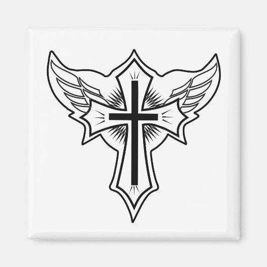 Christelijk kruisje magneet (Voorkant)