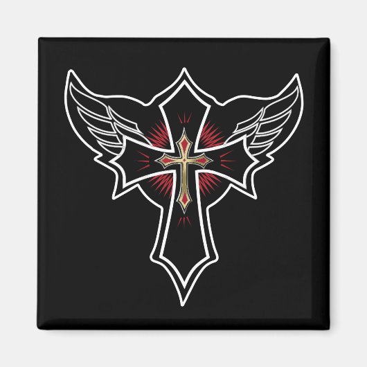 Christelijk kruisje magneet (Voorkant)