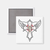 Christelijk kruisje magneet (Voorkant / Achterkant)