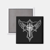 Christelijk kruisje magneet (Voorkant / Achterkant)