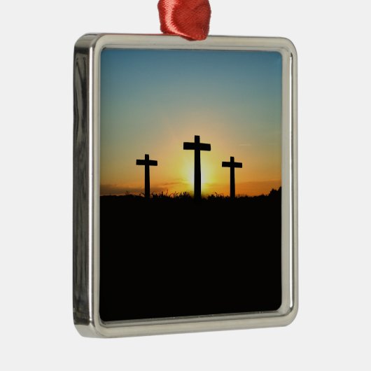 Christelijk kruisje metalen ornament (Rechts)