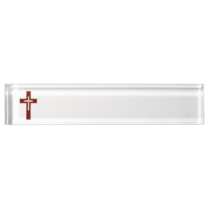 Christelijk kruisje naambordje
