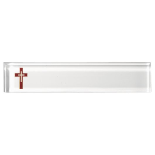 Christelijk kruisje naambordje (Voorkant)
