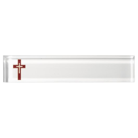 Christelijk kruisje naambordje (Voorkant)