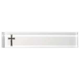 Christelijk kruisje naambordje