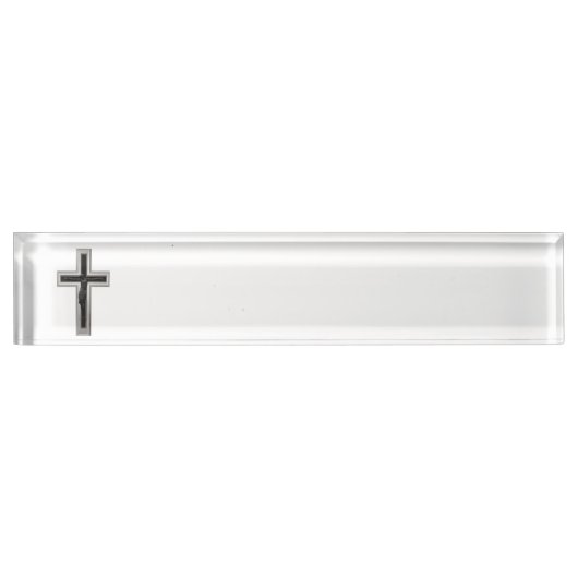 Christelijk kruisje naambordje (Voorkant)