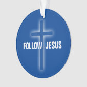 Christelijk kruisje ornament (voorkant)