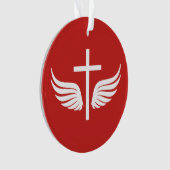 Christelijk kruisje ornament (voorkant)