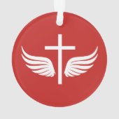 Christelijk kruisje ornament (achterkant)