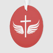 Christelijk kruisje ornament (voorkant)