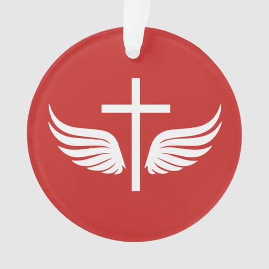 Christelijk kruisje ornament (voorkant)