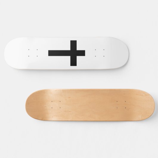 Christelijk kruisje persoonlijk skateboard (Horizontaal)