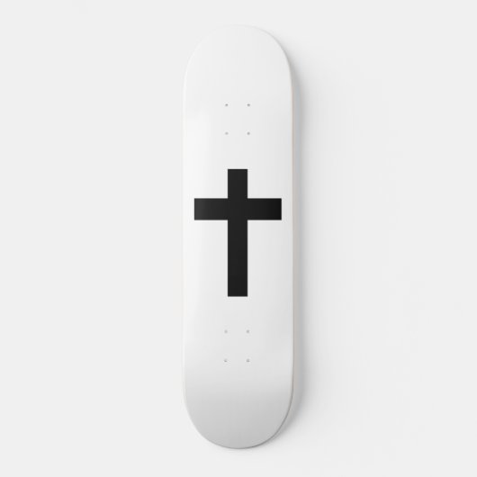 Christelijk kruisje persoonlijk skateboard (Voorkant)