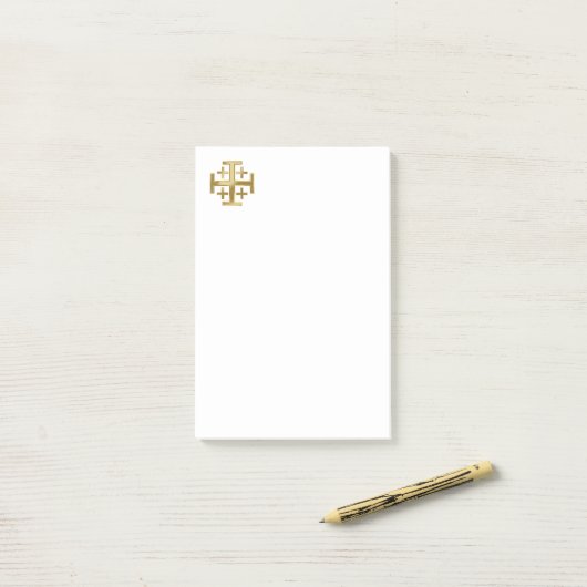 Christelijk kruisje post-it® notes (Op bureau)