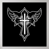 Christelijk kruisje poster (Voorkant)