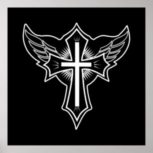 Christelijk kruisje poster