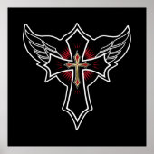 Christelijk kruisje poster (Voorkant)