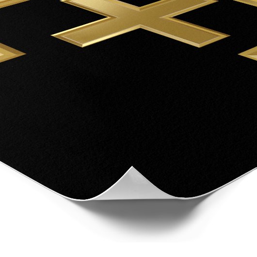 Christelijk kruisje poster (Hoek)