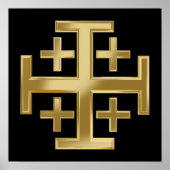 Christelijk kruisje poster (Voorkant)