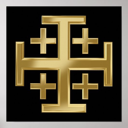 Christelijk kruisje poster (Voorkant)