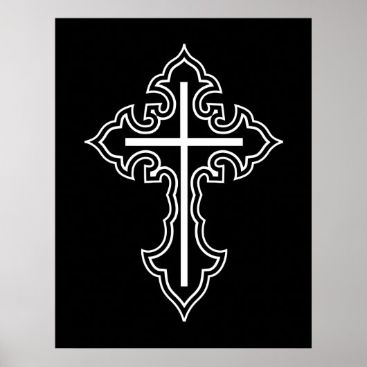 Christelijk kruisje poster (Voorkant)