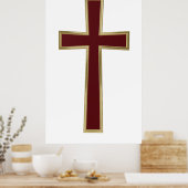 Christelijk kruisje poster (Keuken)