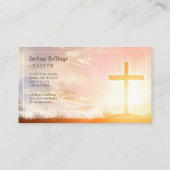 Christelijk kruisje | Psalm 121; 1-2 Visitekaartje (Achterkant)