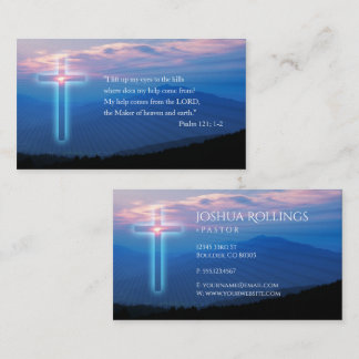 Christelijk kruisje | Psalm 121; 1-2 Visitekaartje