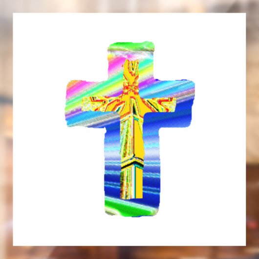 Christelijk kruisje raamsticker (Vel 2)