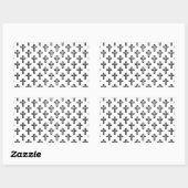 Christelijk kruisje rechthoekige sticker (Vel)