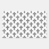 Christelijk kruisje rechthoekige sticker (Voorkant)