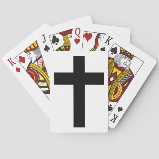 Christelijk kruisje (religieus symbool) pokerkaarten (Achterkant)