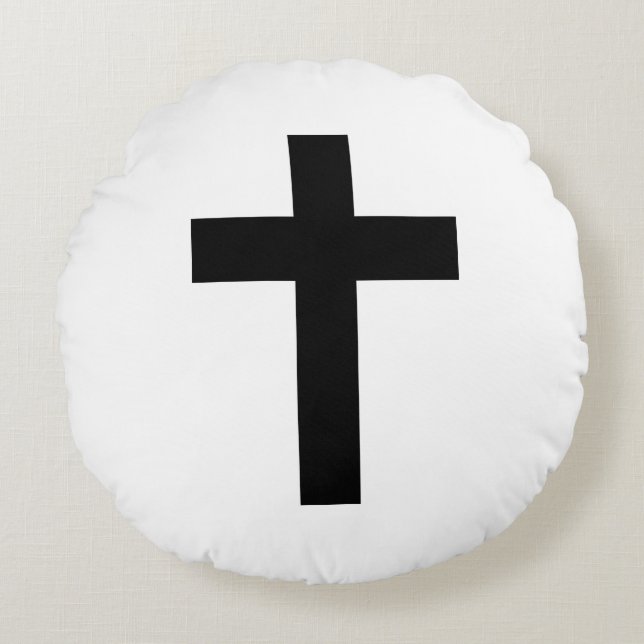 Christelijk kruisje rond kussen (Voorkant)