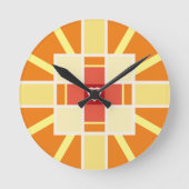 Christelijk kruisje ronde klok (Voorkant)