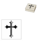 Christelijk kruisje rubberstempel (Gestempeld)